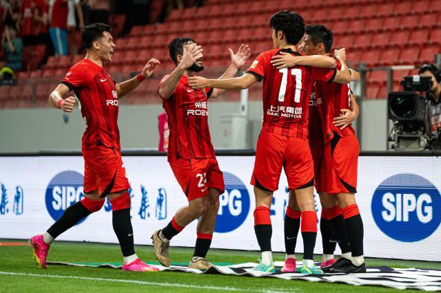 澳客-【中超】吕文君卡隆破门 上海海港2比1逆转津门虎